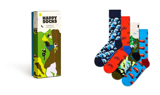 Zestaw skarpetek Happy Socks 4-Pack Out And About  Gift Set P000318